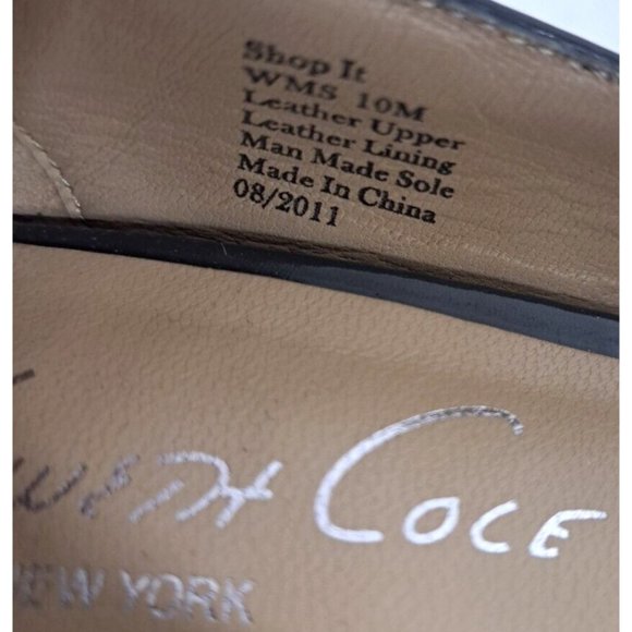 Womens Kenneth Cole Shop It 5" Heels Gray Pewter Chunky Peep Toe Bows Leather 10 - Picture 7 of 8